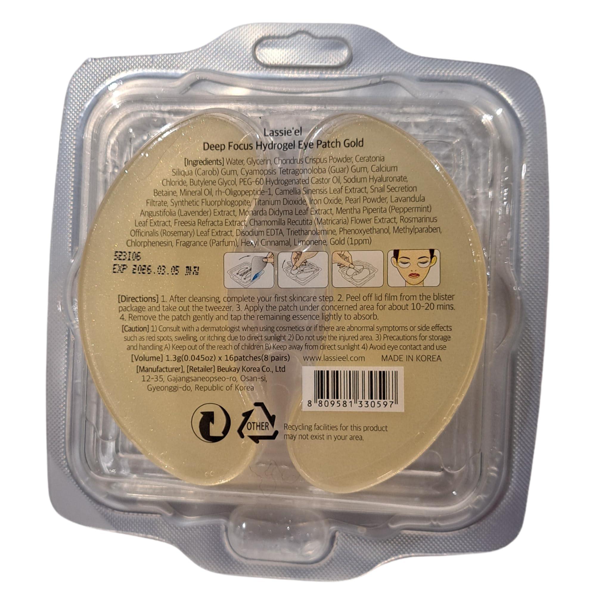 Lassie\'el Lassie\'el DEEEEP FOCUS Hydrogel Eye Patch Gold