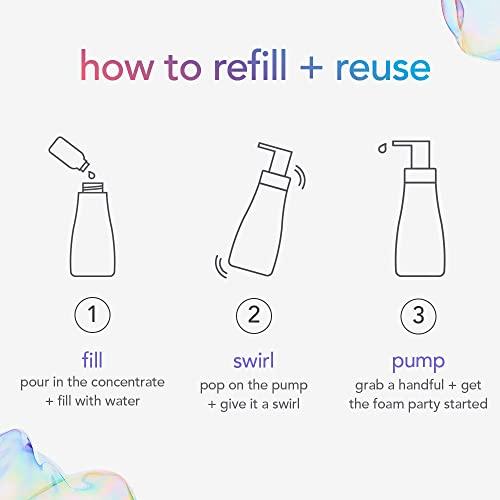 Method Method Foaming Hand Wash Concentrates Refills, Sweet Water, 4 Recyclable 1 fl oz Refills