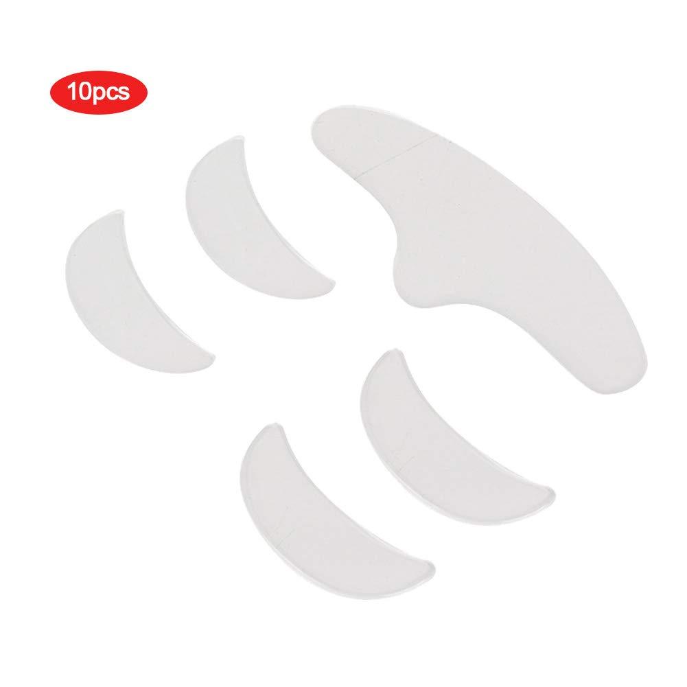 TMISHION 5Pcs Anti Wrinkle Silicone Patch, Various Shapes Reusable Washable Forehead Eye Face Anti Aging Patch for Prevent and Eliminate Wrinkles Fine Lines Skin Liftin