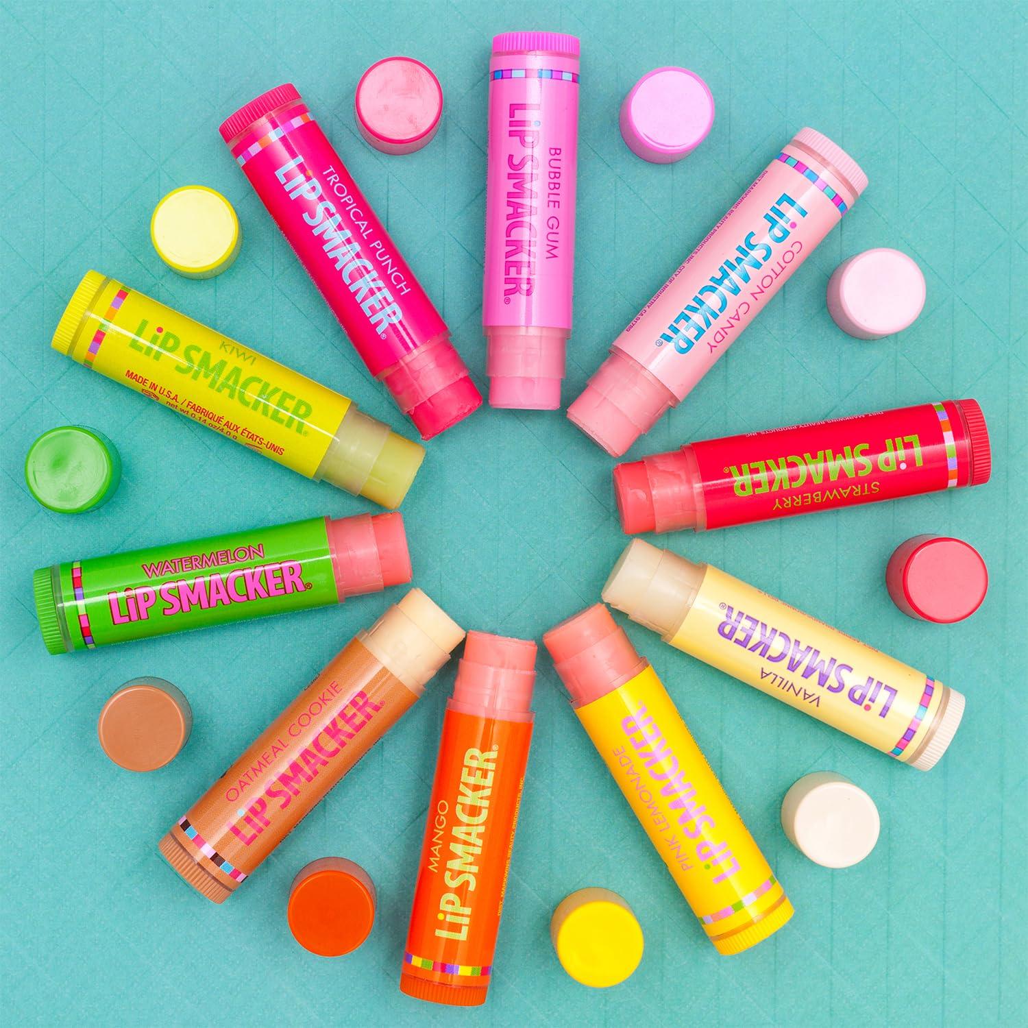 Lip Smacker Lip Smacker Original & Best Party Pack - 10 Moisturizing Lip Balms, Classic Flavors, Hydrating & Protecting - Cruelty-Free- Oatmeal Cookie