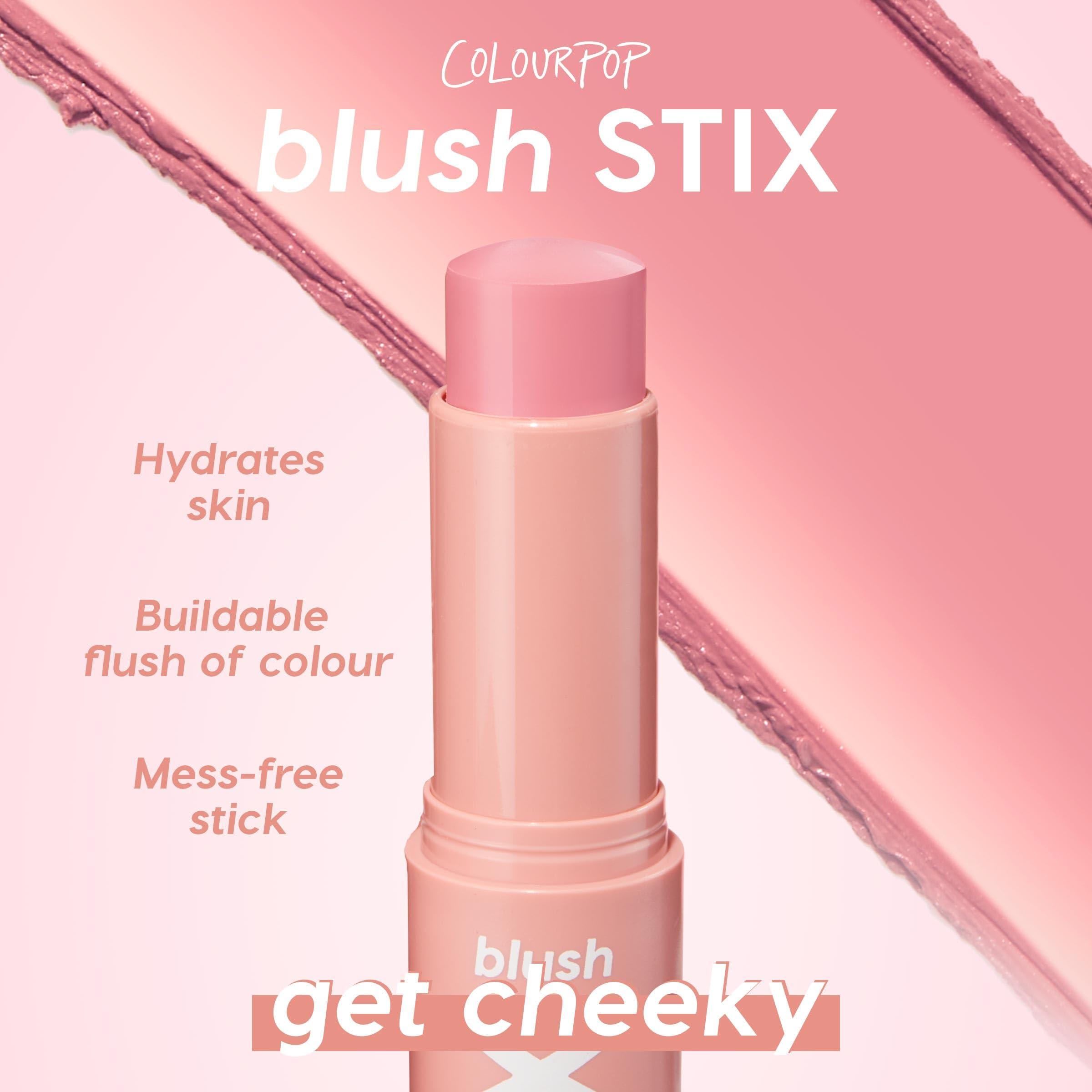 Colourpop ColourPop Blush Stix - Cream Blush Stick with a Blendable, Hydrating Formula and Natural, Skin-Like Finish - Buildable Cream Blush for Cheeks, Eyes & Lips - Under Pressure (0.28 oz)
