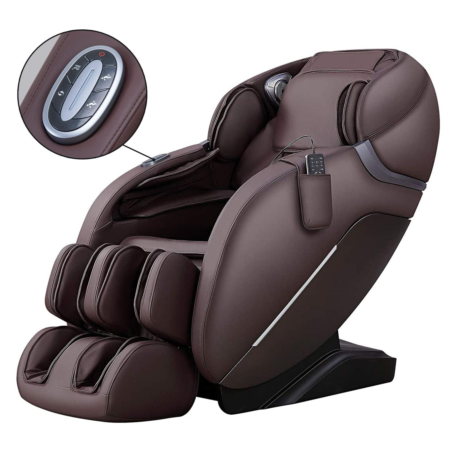 iRest iRest SL Track Massage Chair Recliner, Full Body Massage Chair with Zero Gravity, Bluetooth Speaker, Airbags, Heating, and Foot Massage