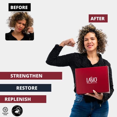 Lasio Lasio Keratin-Infused Hypersilk Intense Hair Repair and Healthy Hair Kit - Contains Professional Salon Level Grade Shampoo, Conditioner, and Masque - All In One Hair Kit