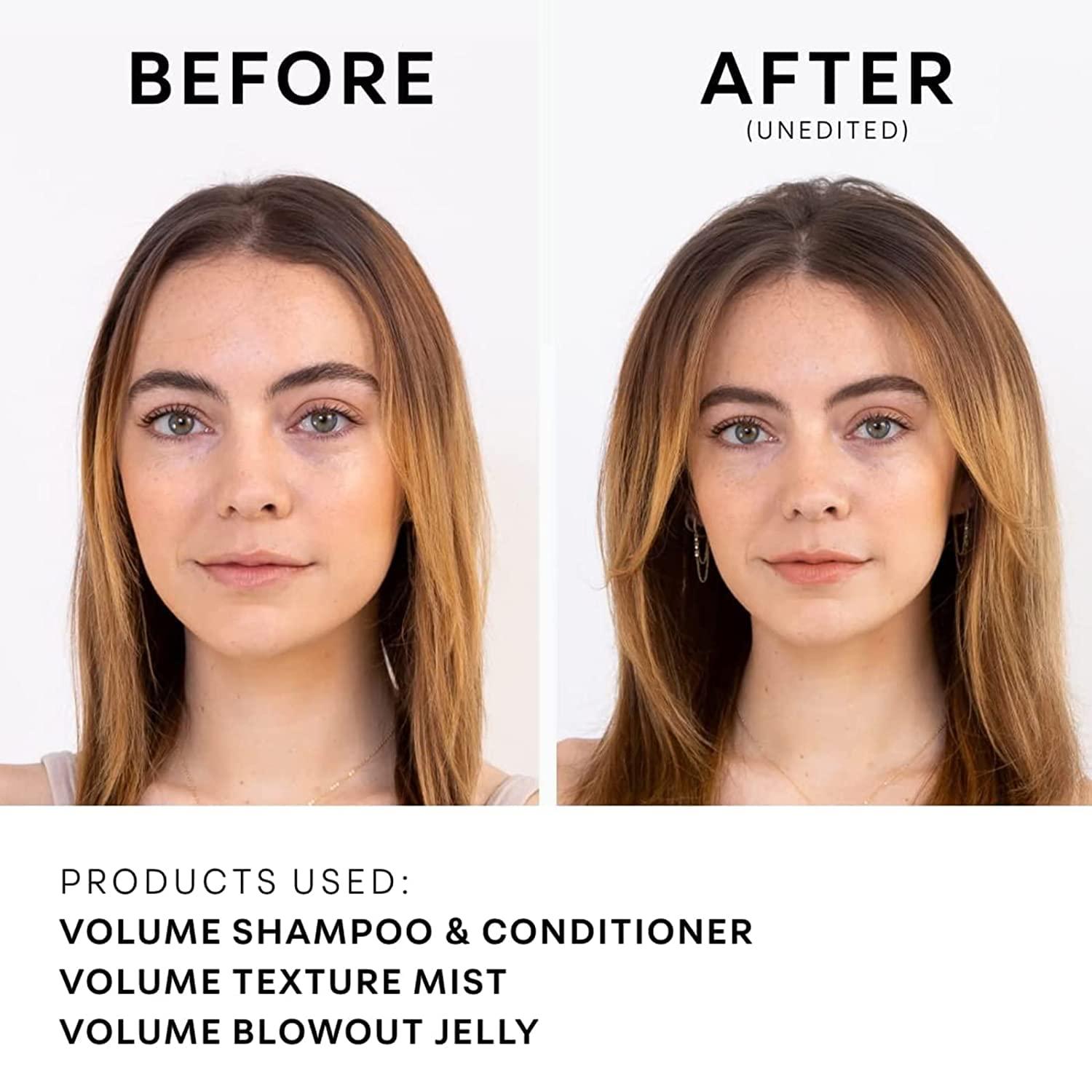 NatureLab NATURELAB. TOKYO Perfect Volume Shampoo + Eco-Friendly Refill Pouch Bundle: Shampoo 11.5 oz | Refill 22.9 FL OZ | $49 VALUE