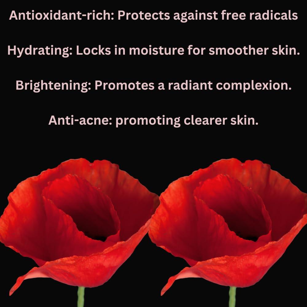 Ravan Ravan Moroccan Red Poppy Flower Aker Fassi Facial Soap - Handmade with Shea Butter, Argan & Olive Oil