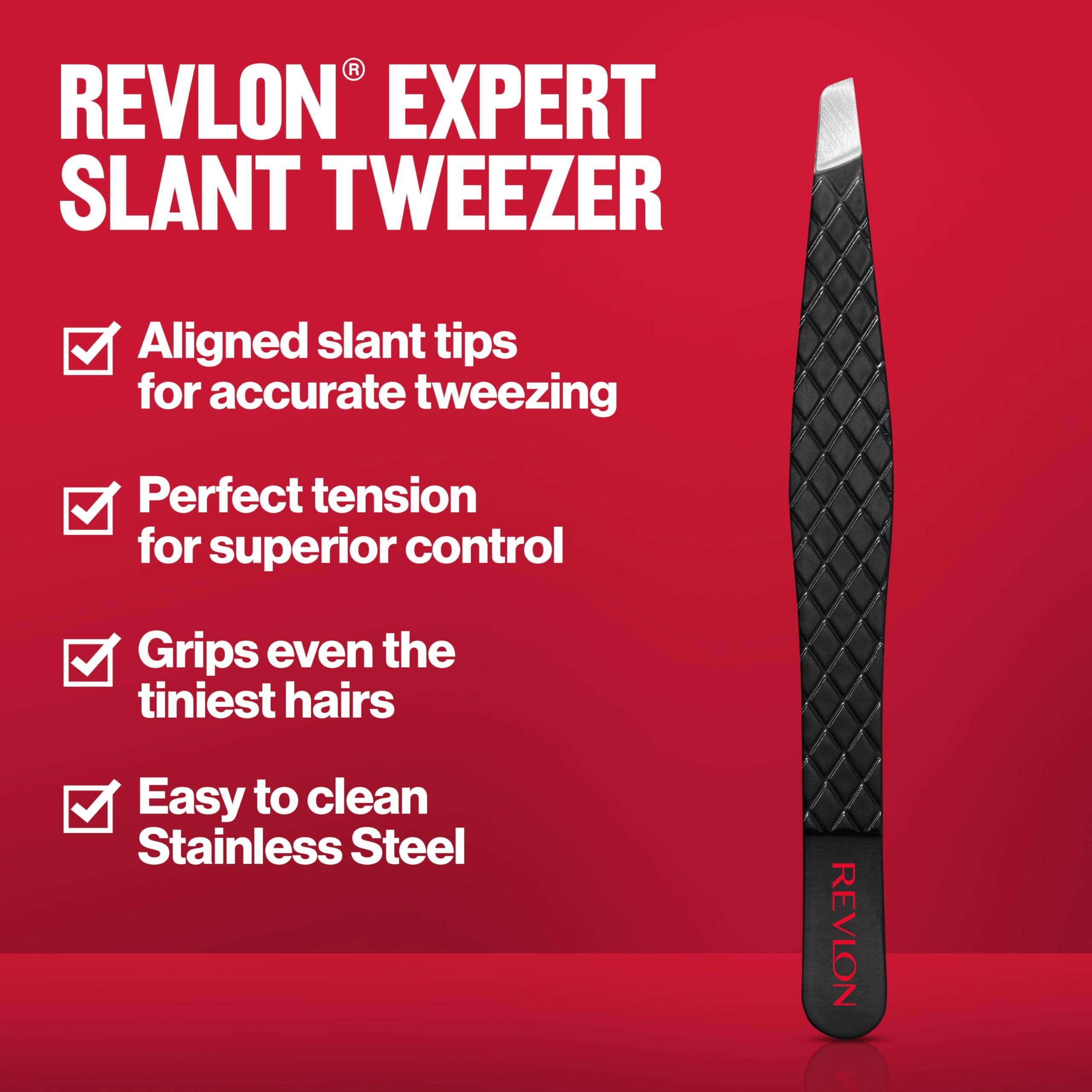 REVLON Revlon Expert Slant Tweezer, High Precision For Easy Hair Removal, Made With Stainless Steel, 1 Count