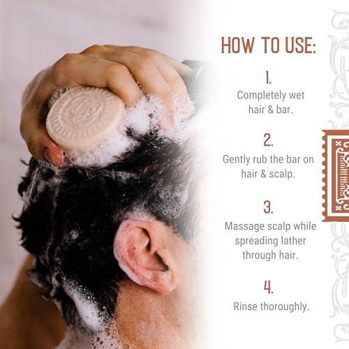 Viori Viori Hamish & Co. Shampoo Bar - Aged Sandalwood - Shampoo for Men - Handcrafted with Scottish Islay and Whiskey Infused - Made from Natural Ingredients - Sulfate, Paraben, Cruelty, and Plastic-Free