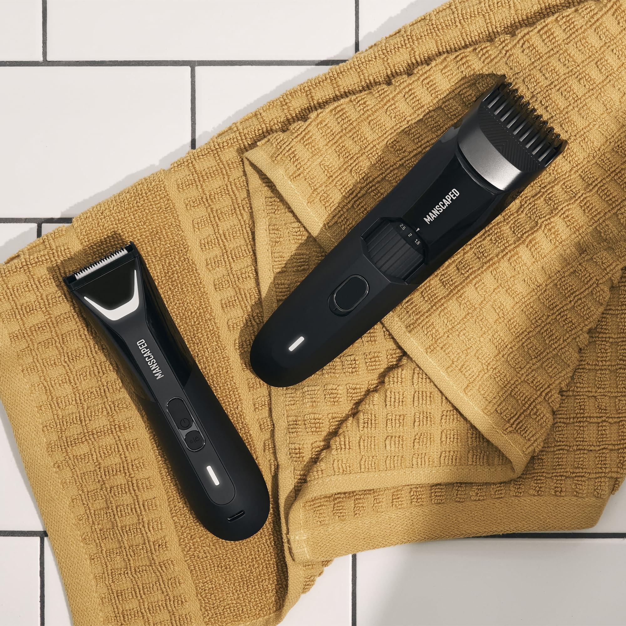 MANSCAPED MANSCAPED The Beard & Body Bundle Contains: The Beard Hedger Premium Precision Trimmer & The Lawn Mower 4.0 Men's Waterproof Electric Groin & Body Hair Trimmer