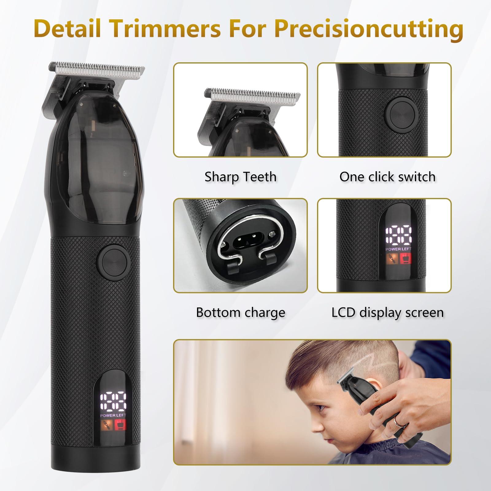 Bomic Hair Clippers for Men Professional, Barber Clippers and Trimmer Set, Hair Clipper& Hair Trimmer & Electric Foil Shavers Razor Kit, Hair Cutting kit, Cordless Mens Grooming Kit