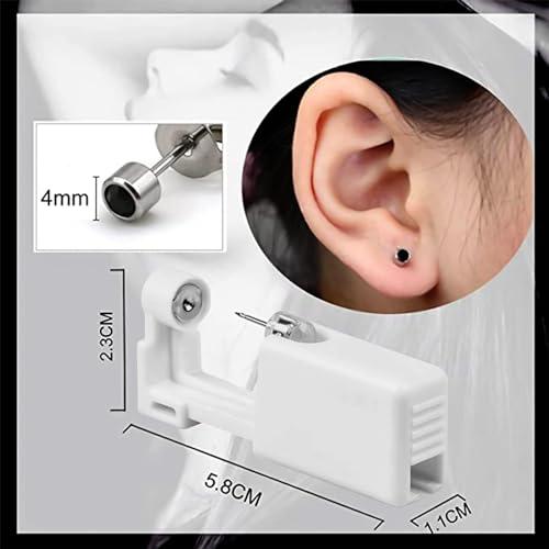 Lyuxzad Lyuxzad Nose Piercing Gun - 2 Pack Self Nose Piercing Kit Unit Disposable Nose Piercing Gun with Nose Stud Piercing Kit Tool for Cartilage Tragus Helix Piercing Gun Piercing Jewelry (Glossy)