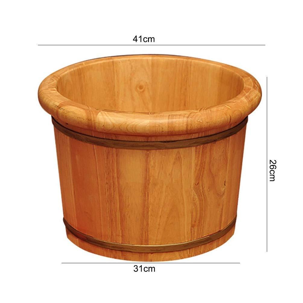 NUBAOzy Foot Tub Wooden Foot Basin Relax Pedicure Foot Bath,Foot and Leg Spa for adults,Large Foot Bath Spa Tub,Foot Massage Spa for Home,Sauna Wooden Bucket foot Bath Wooden Bucket Foot Spa Household Wash Ba