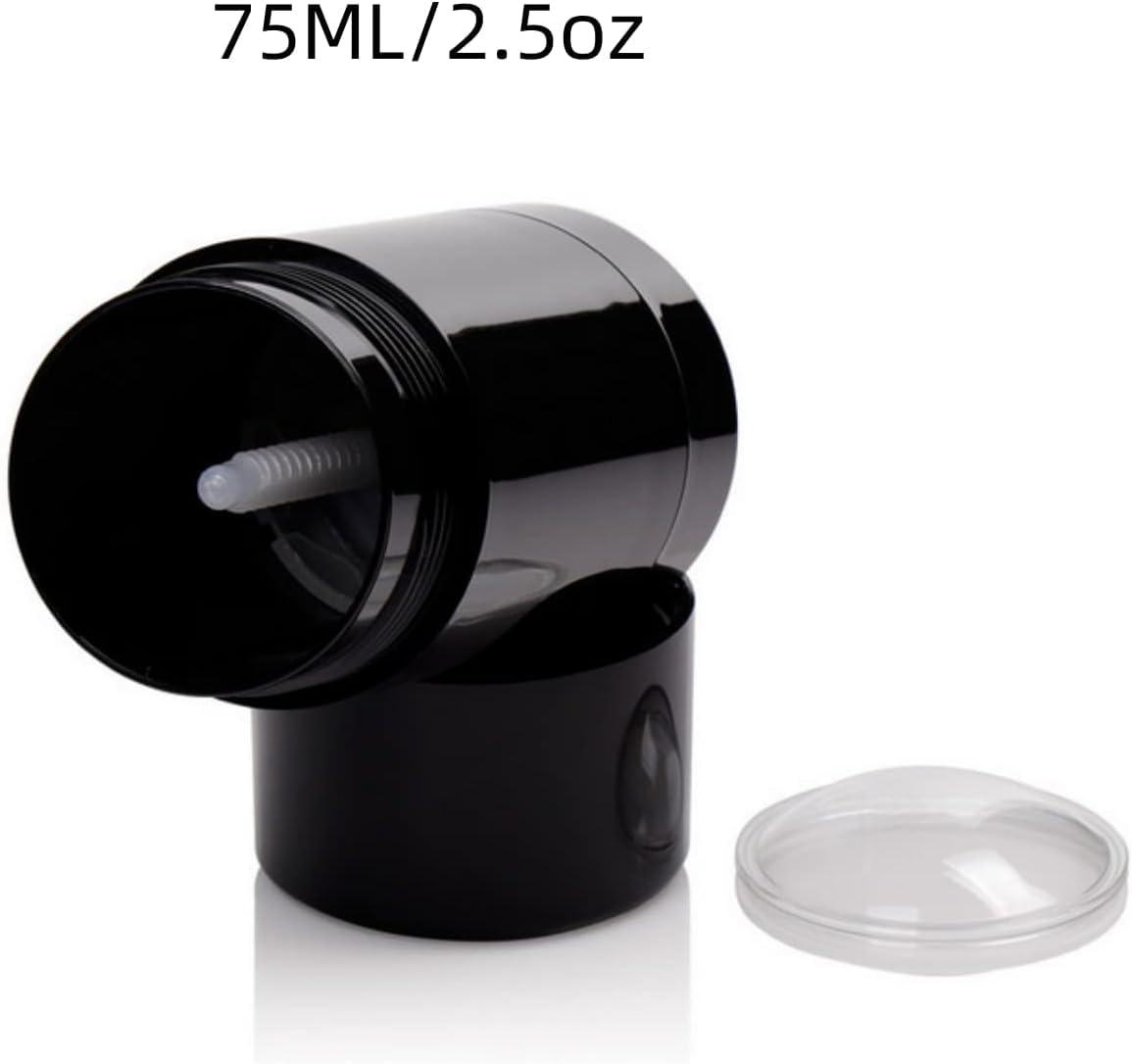 Minsily Minsily 10 Pack 75ml Round Empty Deodorant Containers 2.5oz Twist Up Filling Stick Plastic Deodorant Container Empty Lip Balm Tubes Refillable Deodorant Bottle for DIY Lipstick Crayon Chapstick(Black)