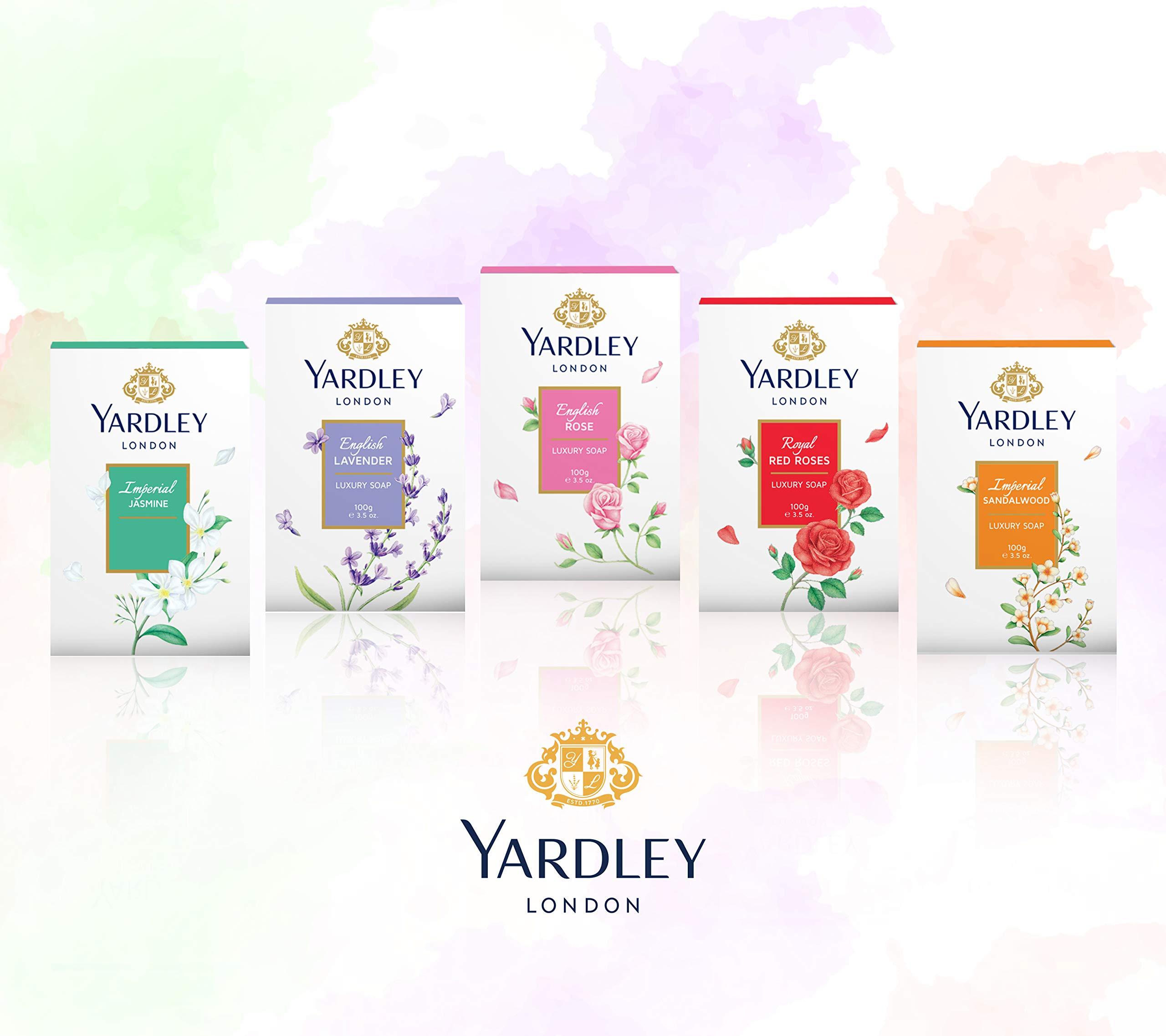 Yardley English Rose Soap 3 Bar Box 100gea bar by Yardley