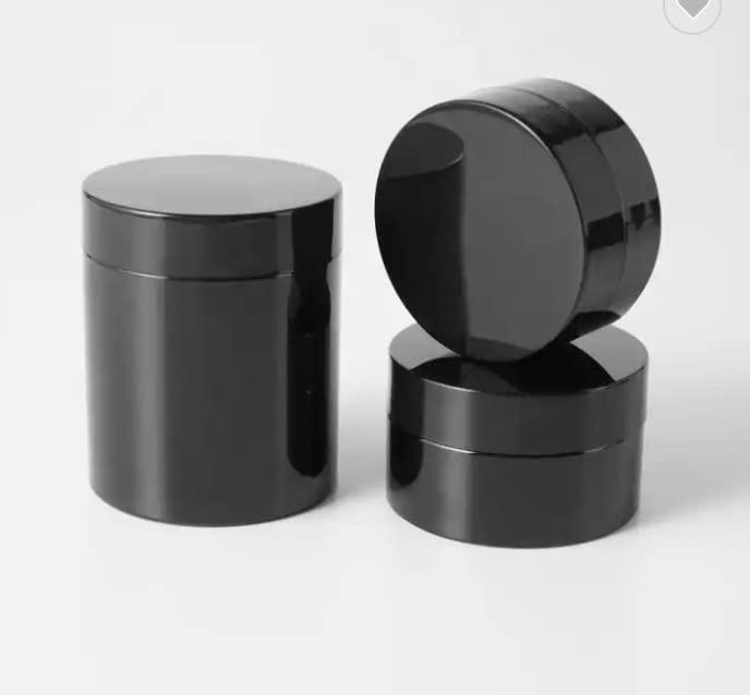 NinthAvenue Basics Matte Black Plastic Jar (4 oz)