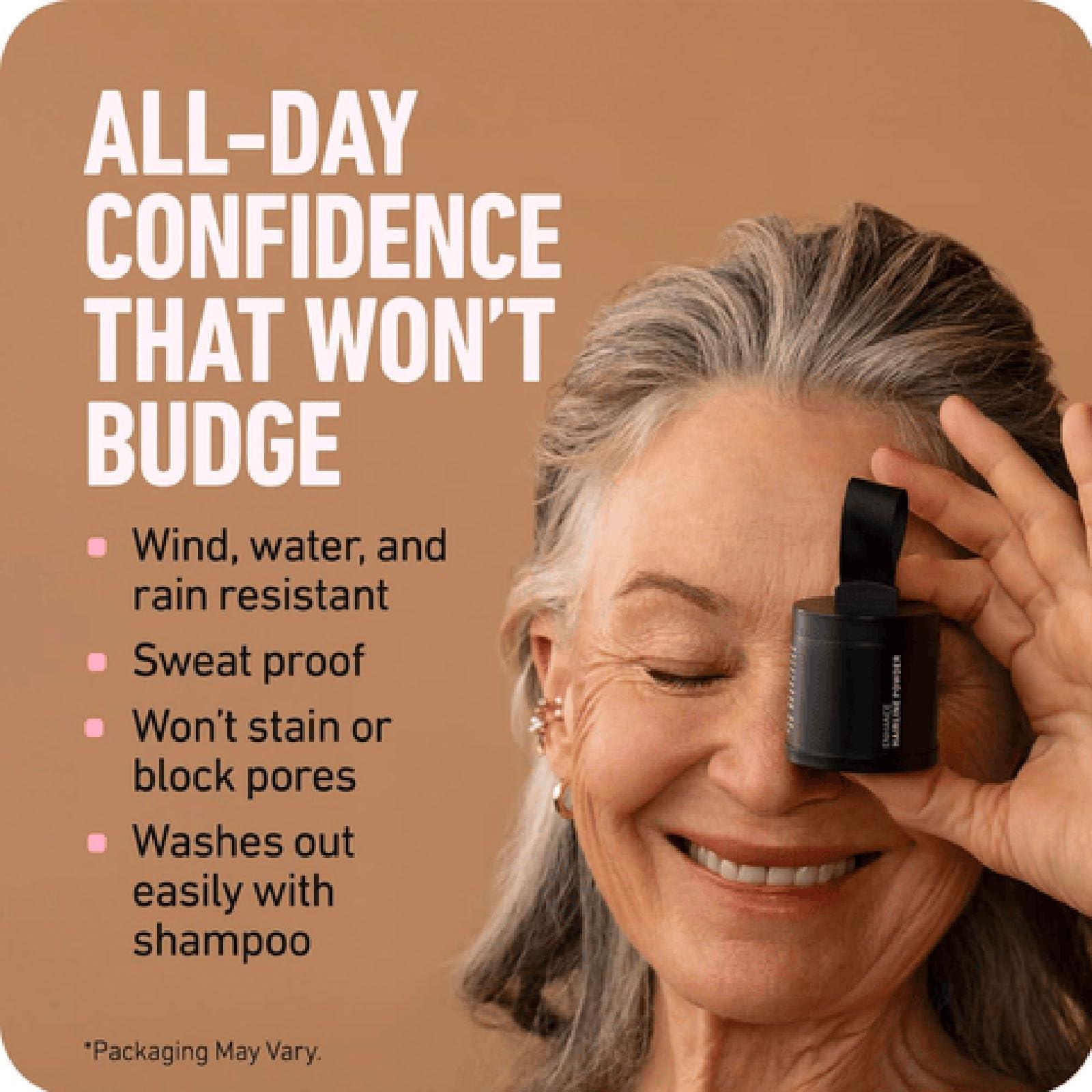 lkujiop Maycheer Enhanced Hairline Shadow Powder for Women and Men, Root Cover with Hair Shading and Pang Pang Effect (Black, 1)