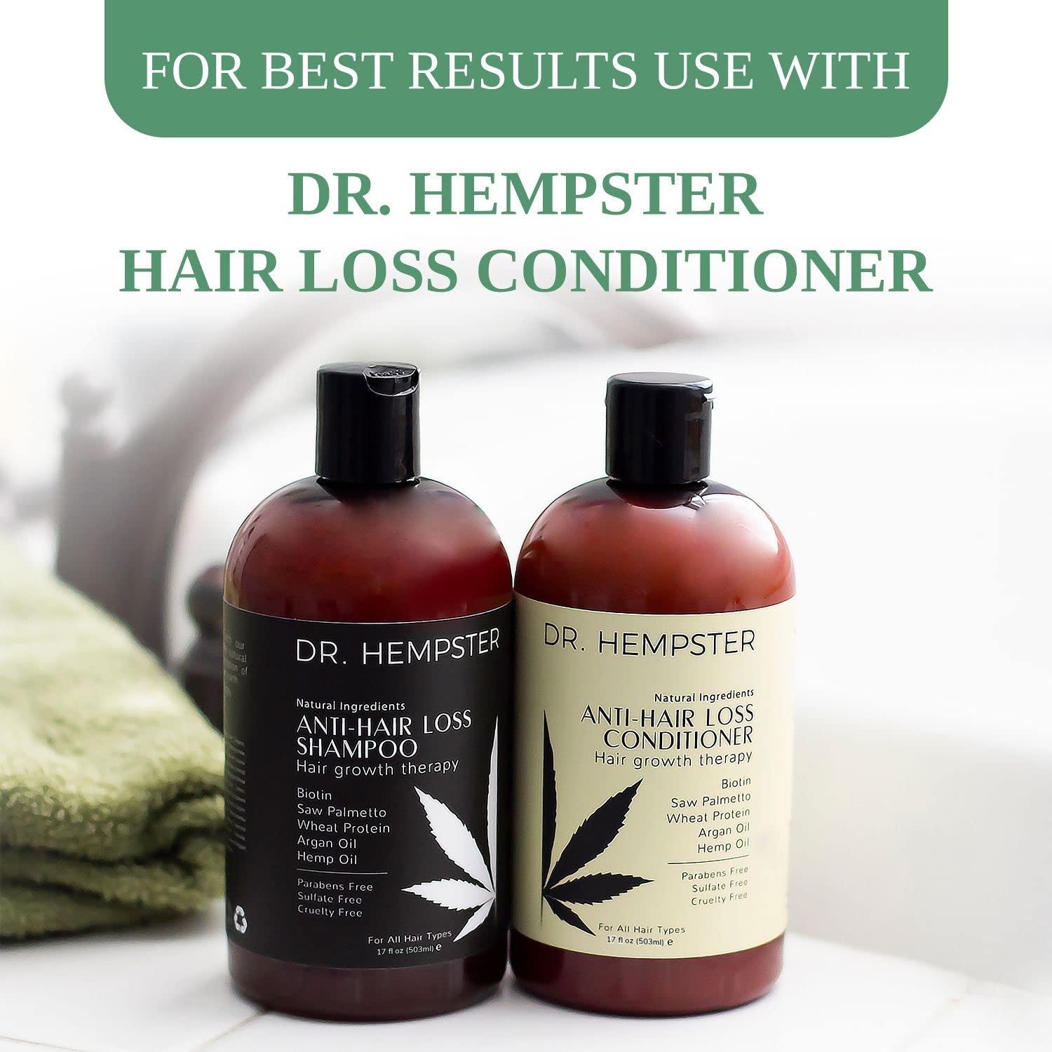 DR. HEMPSTER Biotin Hair Loss & Thinning Treatment for Men & Women - Hair Growth Shampoo for Regrowth