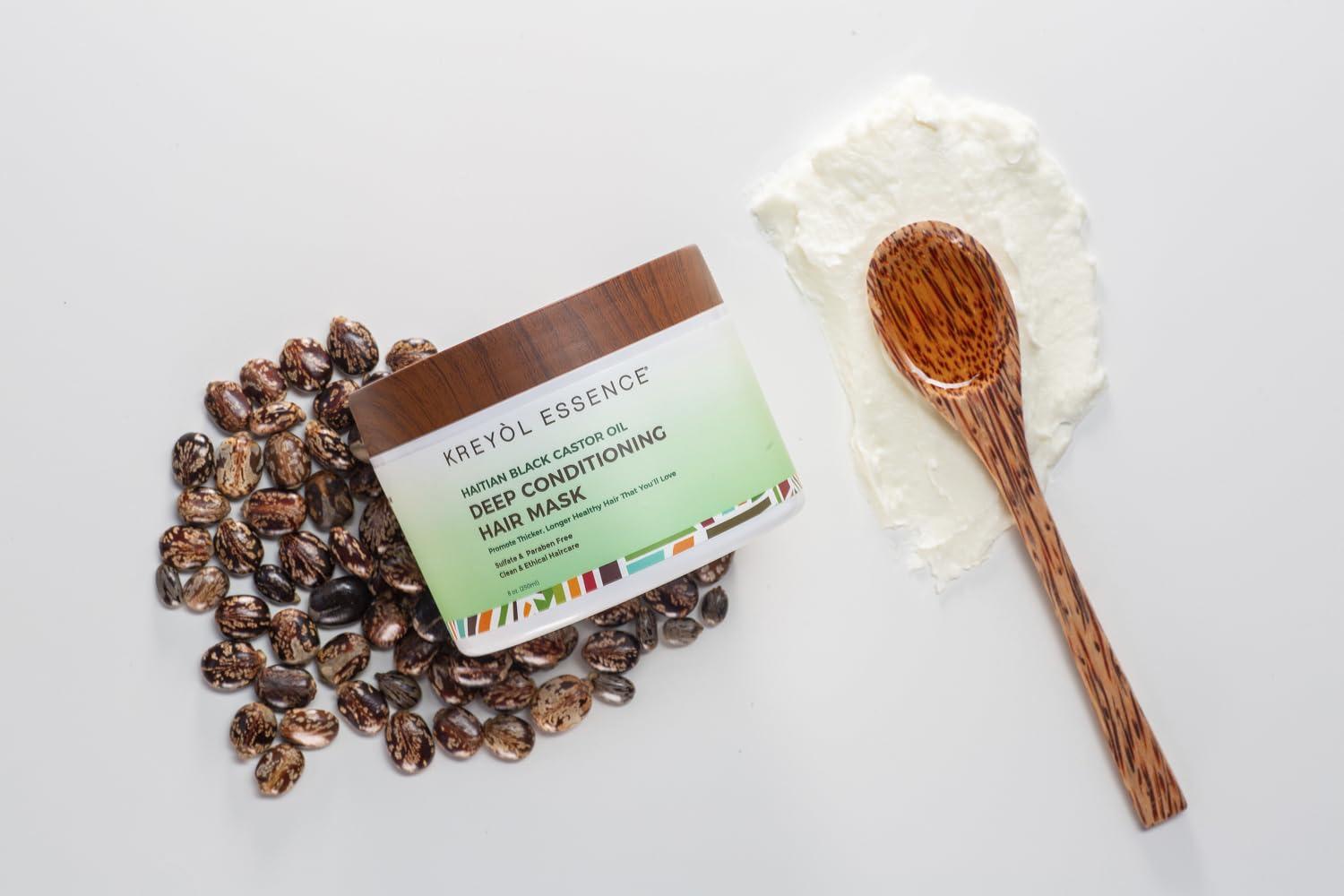 KREYÒL ESSENCE Kreyol Essence  8 Oz DEEP CONDITIONER MASK, Scalp Care Reduce Shed + Repair Hair Mask, Overnight Moisture Mask