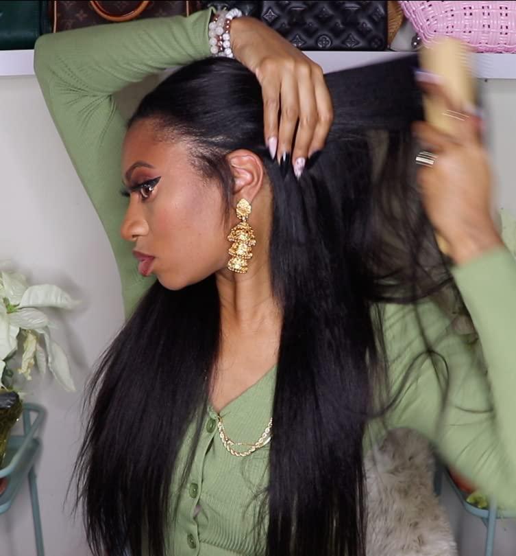 GLEEmade Gleemade Silk Press Yaki 100% Human Hair Bundle (14 inch)