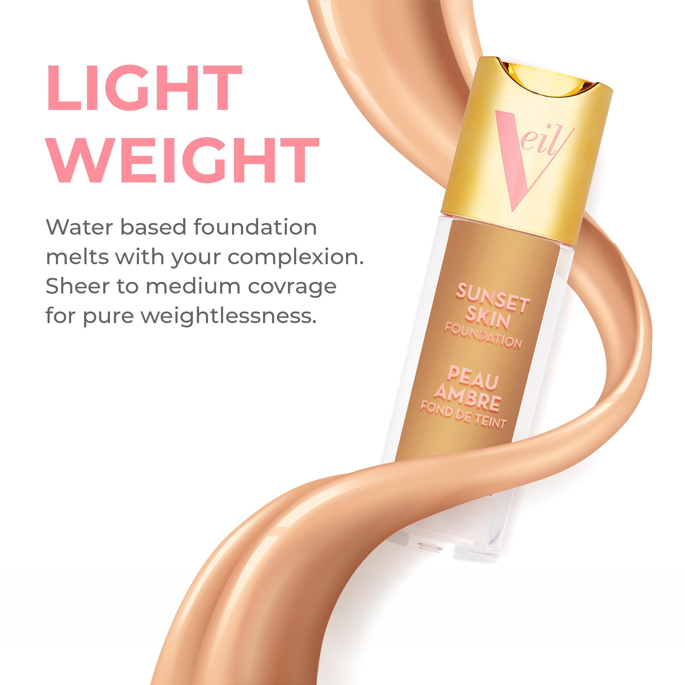 Veil Cosmetics Veil Cosmetics Complexion Fix Liquid Foundation  Buildable Coverage  Water-Resistant, Hypoallergenic, Oil-Free, Cruelty-Free & Vegan  Lightweight & Brightening  Long Lasting (1G Porcelain Gold)