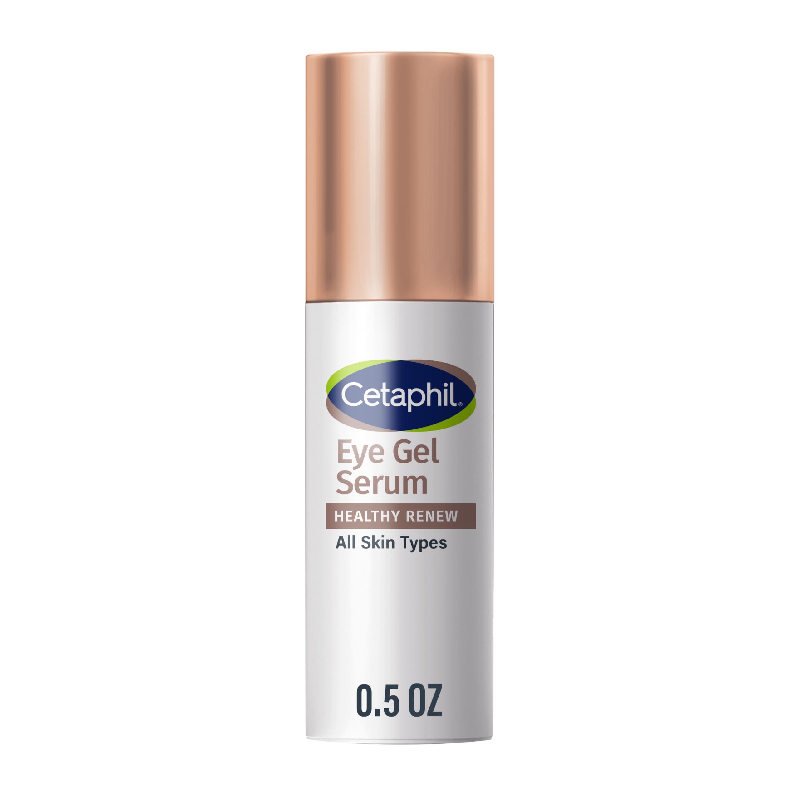 Cetaphil Cetaphil Healthy Renew Hydrating Eye Gel Serum 0.5 Oz, 24Hr Under Eye Cream for Anti Aging, Reduces the Appearance of Dark Circles and Wrinkles, Retinol Alternative Peptide Serum, For Sensitive Skin
