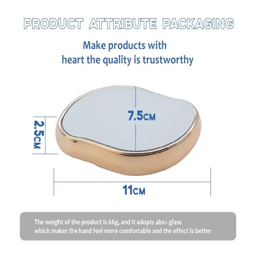 Qiikoea Crystal Hair Removal, Hairo Crystal Hair Eraser, Painless Leg Hair Removal for Women Hair Removal Eraser Exfoliator Tool for Men & Women, Gold