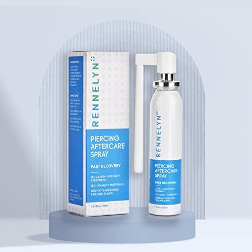 Rennelyn Rennelyn Piercing Aftercare Spray Bump Shrinking Solution Ultra-high Intensity Solution to Heal New Stretched Piercings Organic Herbal Extract Fine Mist 40ml