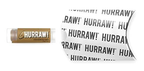 HURRAW! Hurraw! Chocolate Lip Balm: Organic, Certified Vegan, Cruelty and Gluten Free. Non-GMO, 100% Natural Ingredients. Bee, Shea, Soy and Palm Free. Made in USA