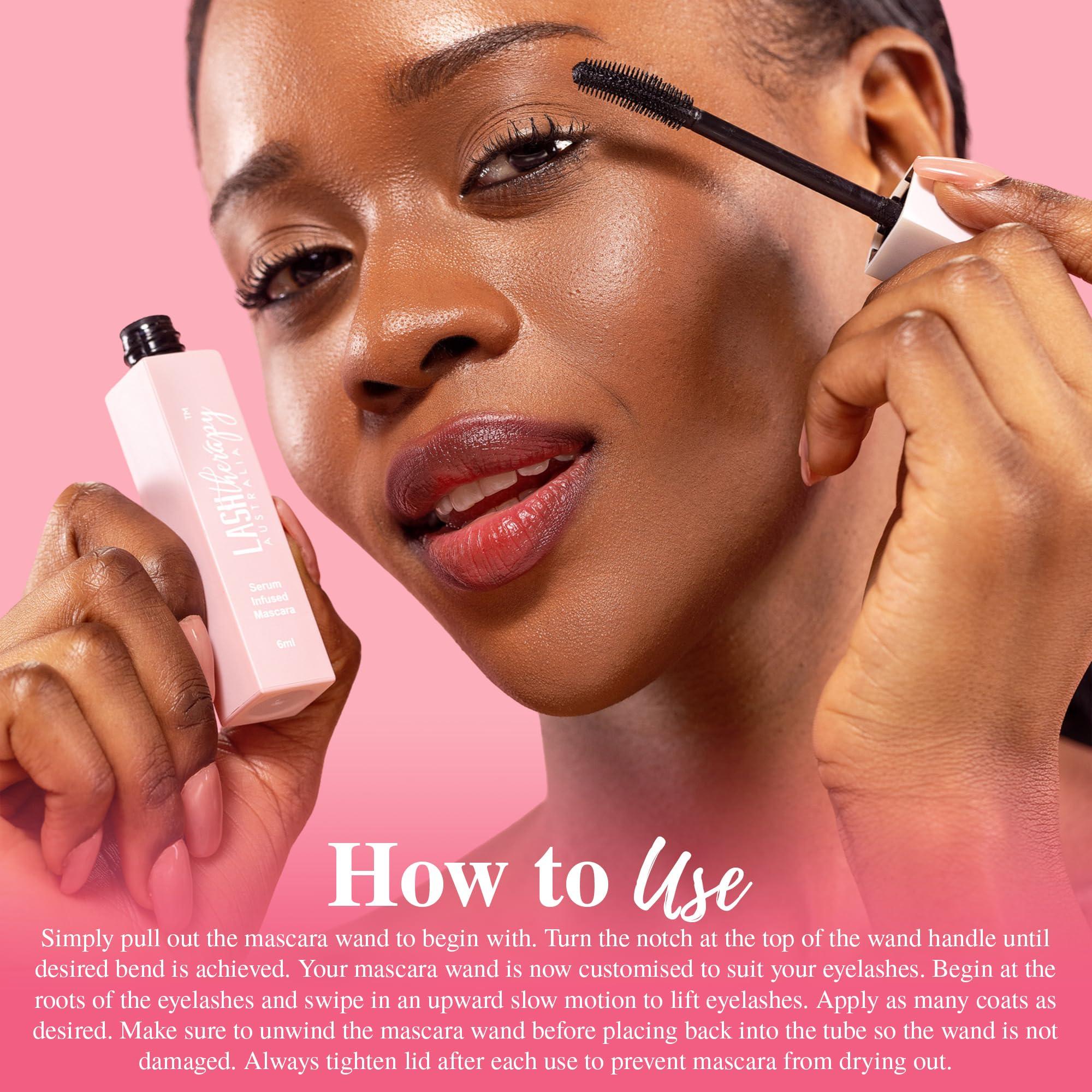 Lash Therapy Australia Lash Therapy Australia Every Lash Growth Serum Mascara Black Volume and Length, Cruelty Free & Vegan Waterproof Eye Makeup, Tubing Mascara, Natural Mascara For Sensitive Eyes, 6ml