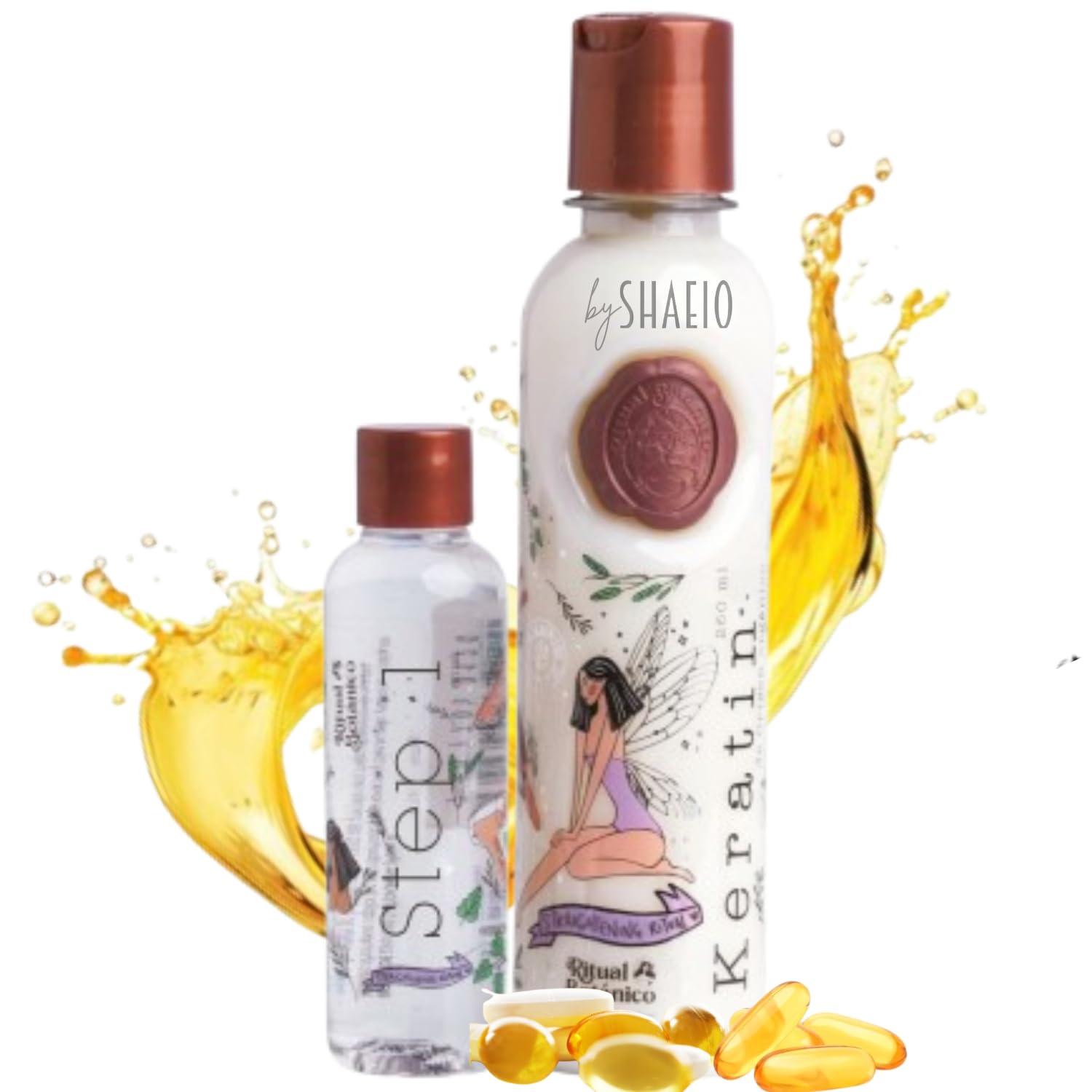 SHAEIO RITUAL BOTANICO Colombian Organic Keratin - 250 ML. Vegan Keratin Hair Mask with 12 Natural Oils and Amino Acids for Smoothing Hair