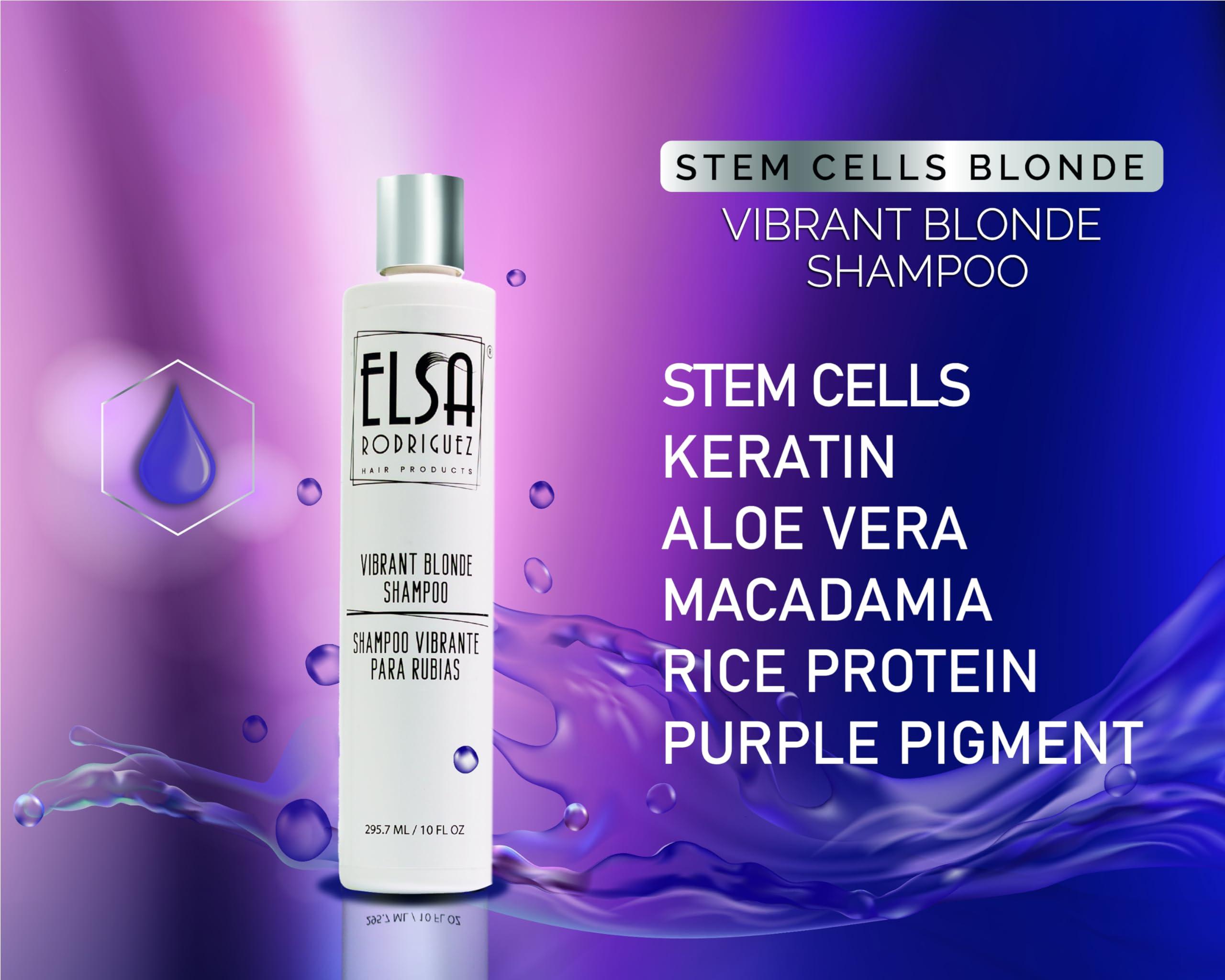 Elsa Rodriguez Elsa Rodriguez, vibrant blonde shampoo, best purple shampoo for blonde hair, purple shampoo for blondes highlights, shimmer lights shampoo, products for blonde beauty, free sulfate & parabens, 10 Oz