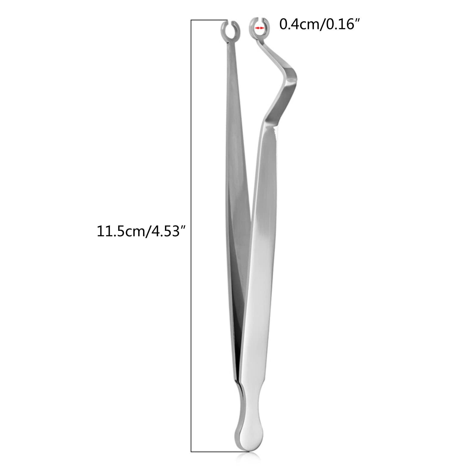 YZYDF YZYDF Body Piercing Tool Body Piercing Forceps Ear Piercing Clamp Piercing Tool Stainless Steel Material Ear Piercing Plier, As Picture Shows