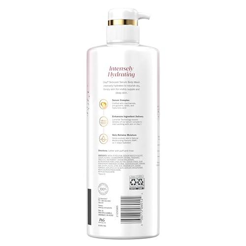 Olay Olay Body Wash for Women, Intensely Hydrating, Hyaluronic Acid Serum Complex, Renews Moisture, Free of Parabens & Phthalates, Vitamin B3 Lameller Technology, For All Skin Types, 26 fl oz