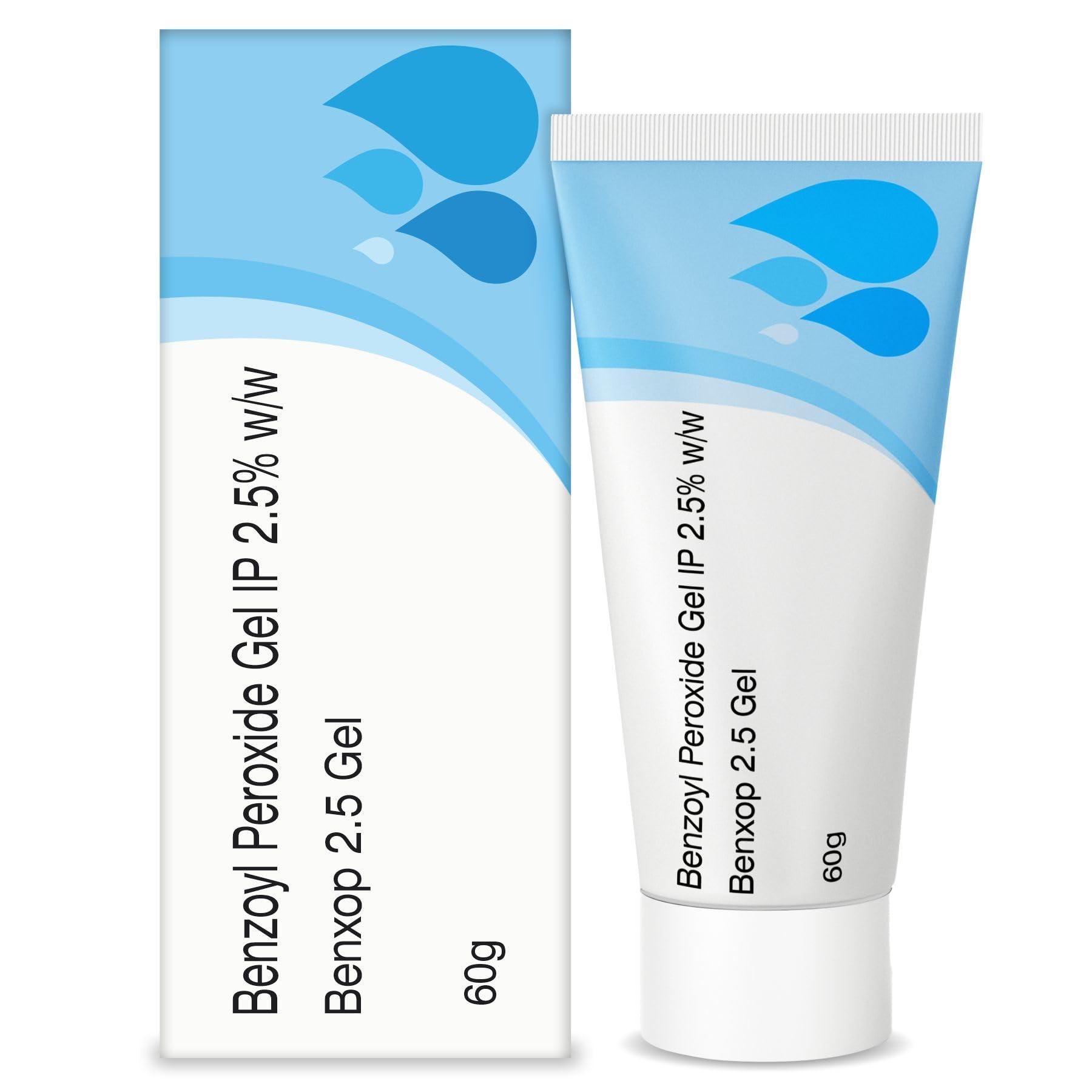 Salve Salve Benxop Benzoyl Peroxide 2.5% Gel for pimples, acne - 60 gm / 2.11 Oz