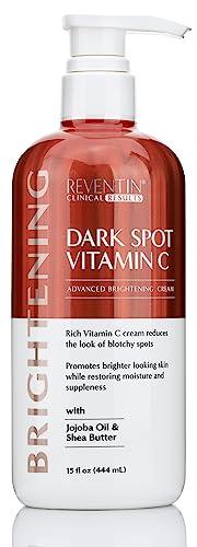 Reventin Clinical Results Reventin Vitamin C Cream Skin Care Body Butter Lotion & Face Lotion Moisturizer | Anti Aging Firming & Brightening Vitamin C Lotion For Women, Men, Uneven Skin Tone, Wrinkles, & Dark Spots, 15 Fl Oz