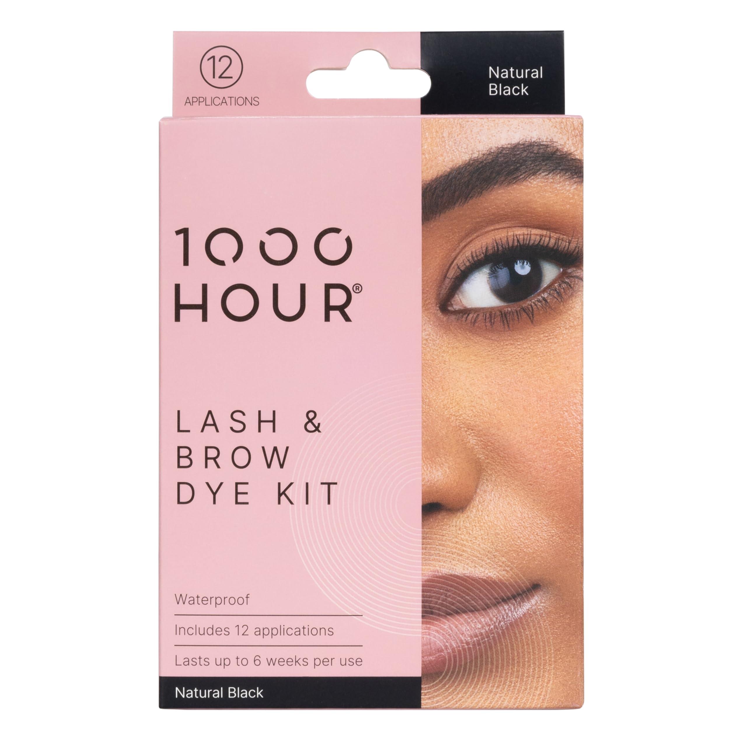 MaxRelief 1000 Hour Professional Formula Lash and Brow Kit - Defined Brows with a Long-Lasting Formula with Eyebrow Mascara - Brow Gel for Stunning Brows that Last Up To 6 Weeks with 12 Applications - (Black)
