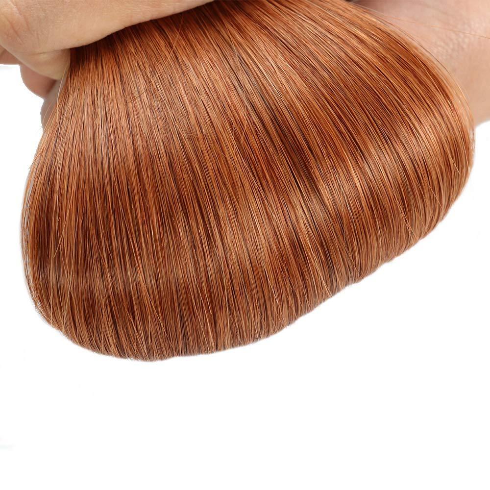 FUIBEJAE Micro Loop Human Hair Extensions,Micro Links Hair Extension,Straight Micro Loop Human Hair Fusion Hair Extensions Human Hair 50g 50s,24inch