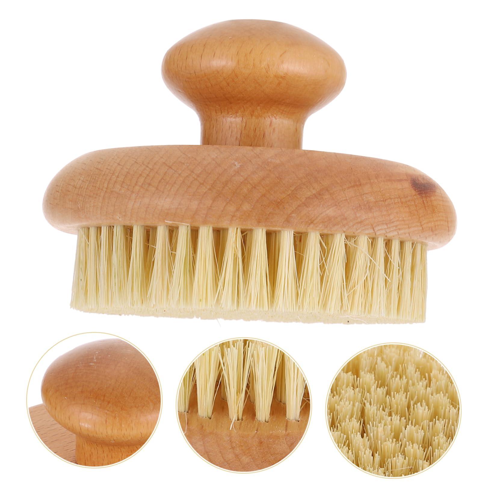 minkissy minkissy Exfoliating Body Brush Round Body Scrubber Soft Bristles for Daily Dry Brushing and Bath Time
