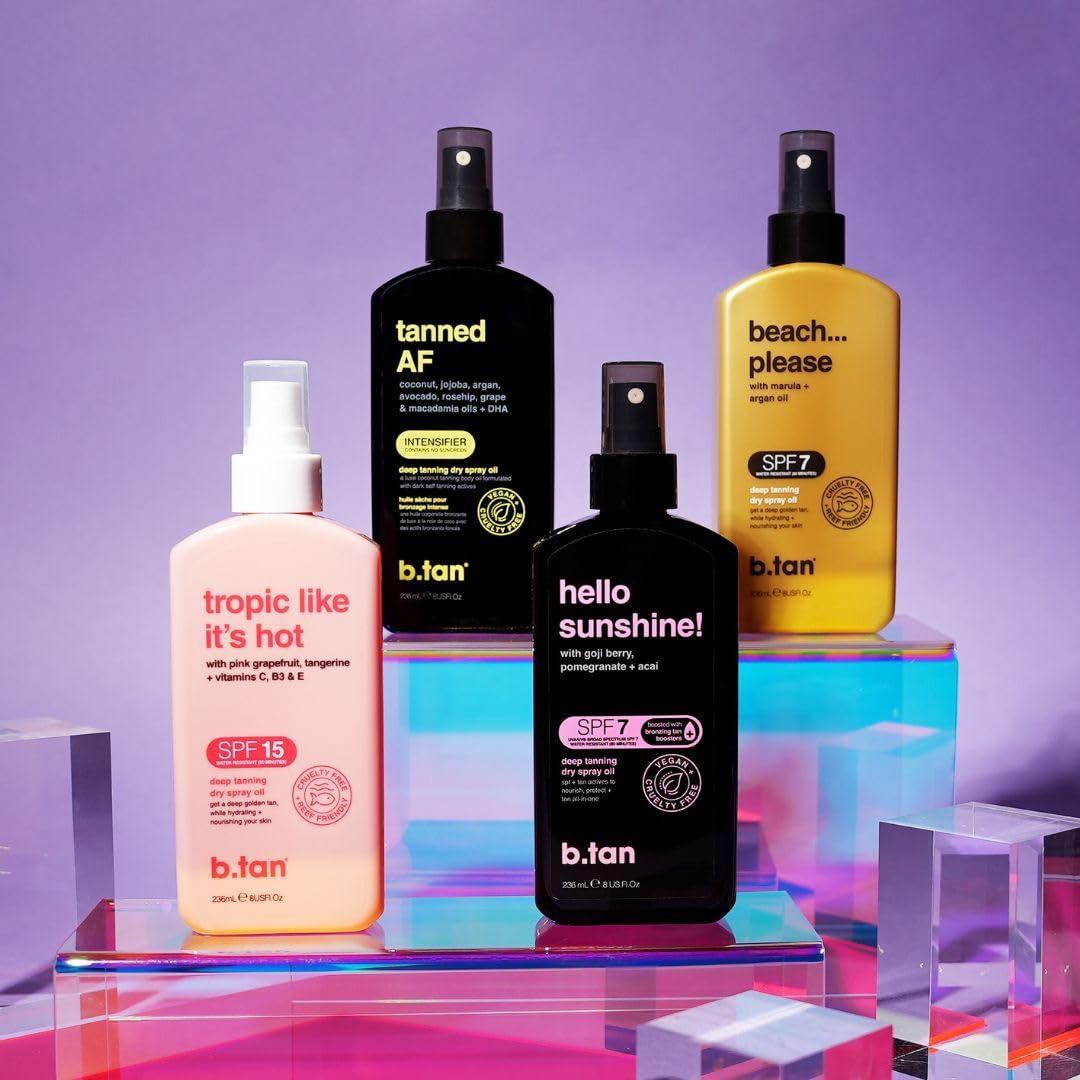 B.TAN b.tan UV Tanning Bed Lotion | Darkest Tanning Lotion - Indoor Outdoor Tan Bronzer Accelerator, Best Browning Lotion, 12 Fl Oz