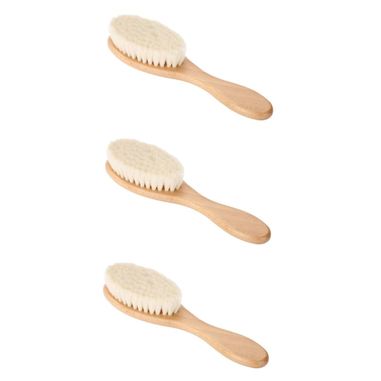 Beavorty Beavorty Beard Comb and Brush Bush Comb Mustache Brush 3pcs Men Face Clean Brush Beard Brush Shaving Brush Wool Brush Mustache Bush