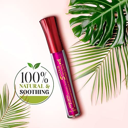 KEYA SETH AROMATHERAPY, DEVICE OF DROP Keya Seth Aromatherapy Aromatic 100% Natural Liquid Sindoor Magenta with Sponge-Tip- Applicator- Long Lasting Chemical Free & Waterproof with Floral Pigment-5ml (Pack Of 1)