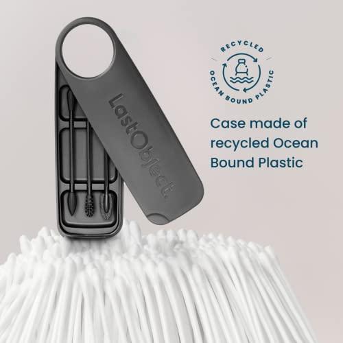 LastSwab LastSwab® Reusable Cotton Swabs for Gentle & Eco-Friendly Beauty Routines - The Sustainable Alternative to Single-Use Q Tips - Zero Waste & Easy to Clean - Comes with a Travel Case Holder with Mirror