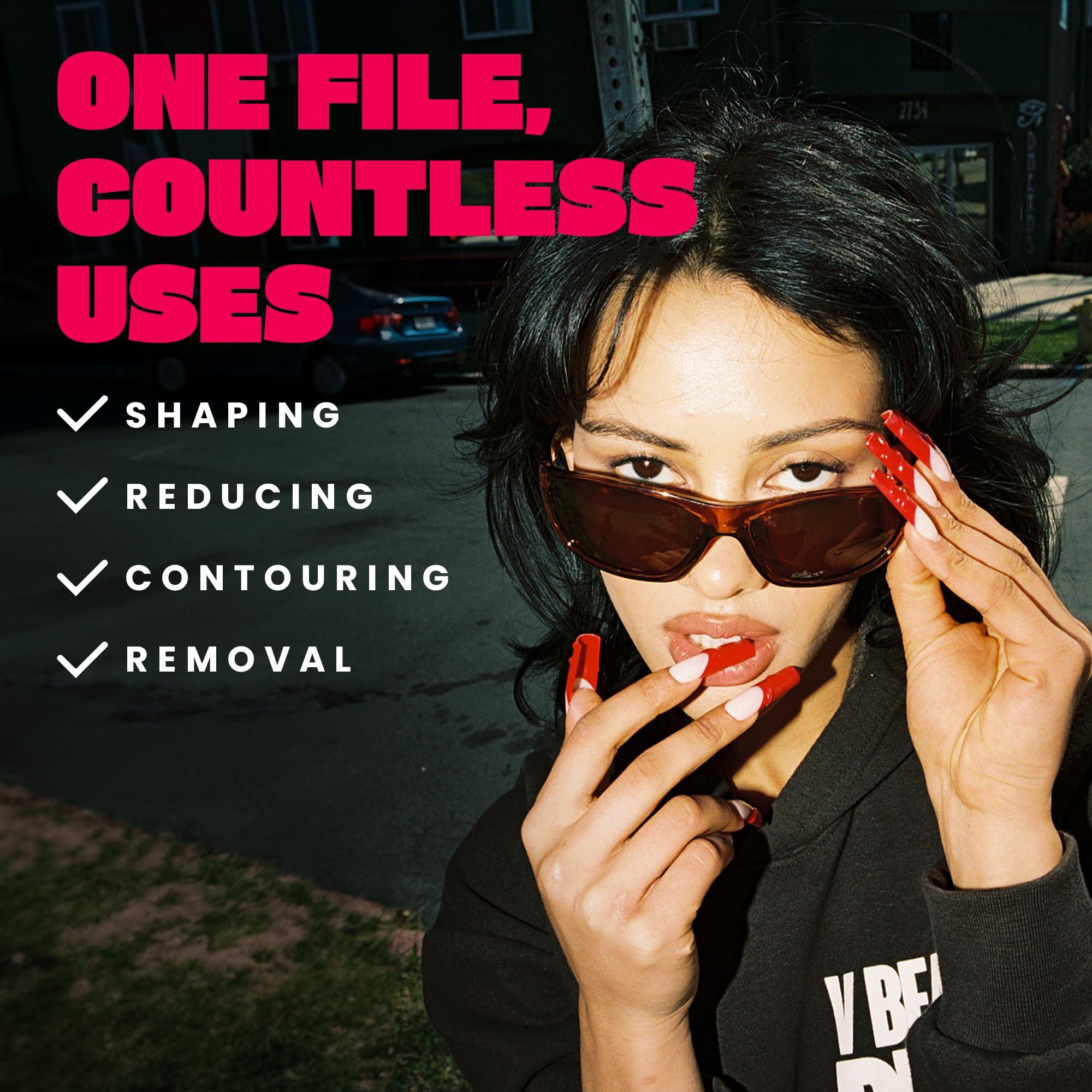 V Beauty Pure V Beauty Pure Zebra Nail File for Natural Nails - Toenail & Fingernail Files for Shaping, Contouring & Finish Filing Gel & Acrylic Nail Edges - Nail Filer Shaper for Salon, Pedicure & Manicure, 50 pcs