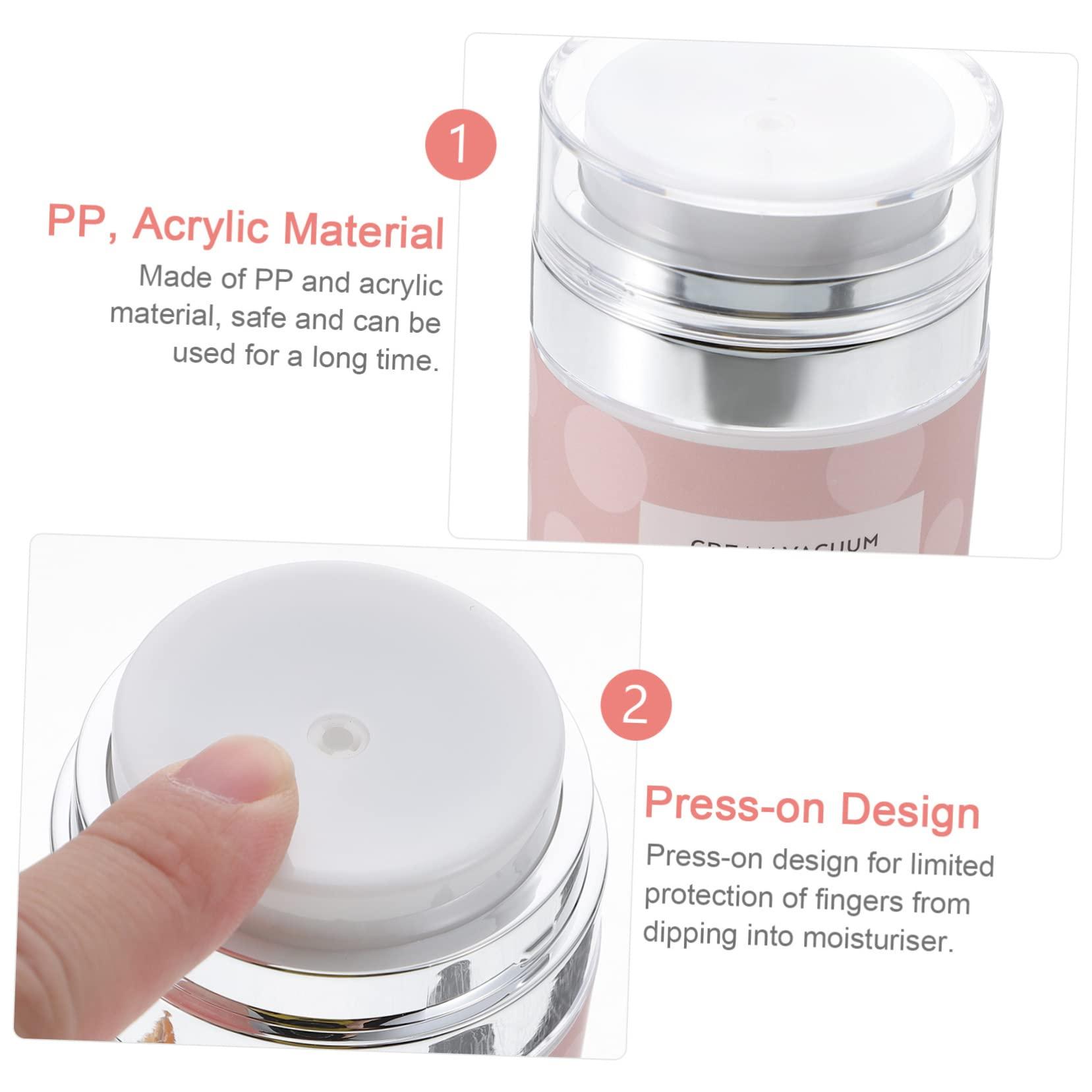 Didiseaon Didiseaon 3pcs Airless Refill Jar for Skincare 30g Cream Jar Push Pump Leakproof Design Vacuum Bottle for Cosmetics