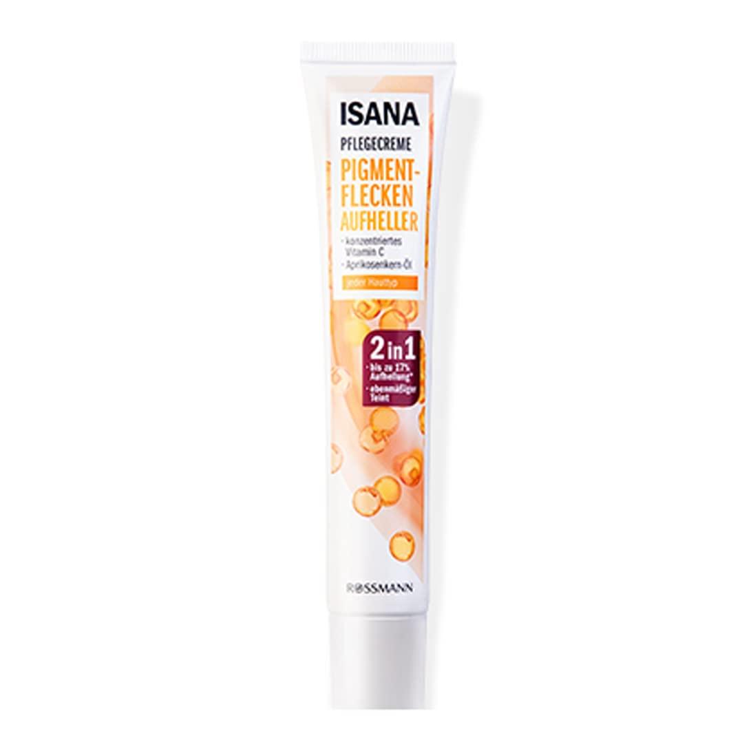 CHONGTAI 1 PC Isana Pigment Flecken 2 in 1, Vitamin C Freckle and Darkness Removal Serum, Removing Darkness and Pimple Spots Around Mouth, Get A Clear Transparent and Even Complexion, 50ml.