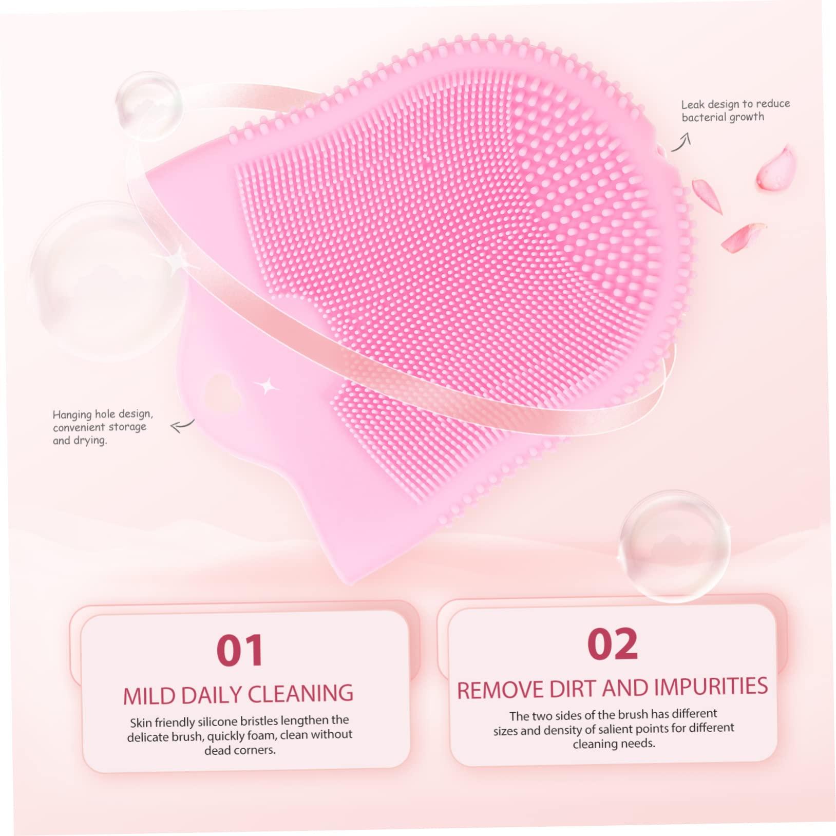 MAGICLULU MAGICLULU Facial Cleansing Brush Deep Cleaning Brush Gentle Pores Cleansing Face Wash Brush for Sensitive Skin Skin Care Tools for Face Scrub