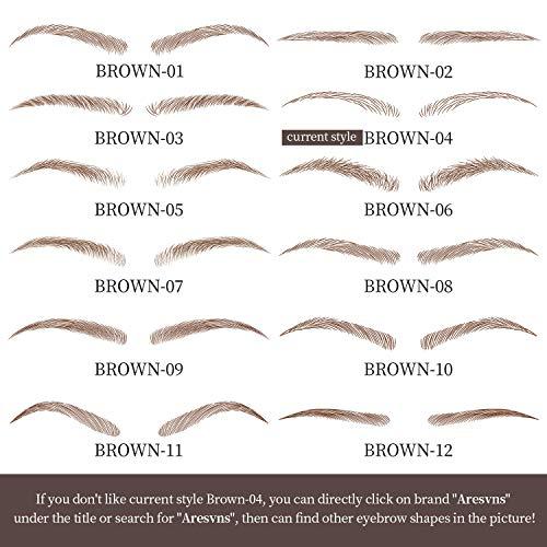 Aresvns Aresvns Eyebrow Tattoo Brown 99 Pairs!Tattoo Eyebrows Waterproof,4D Fake Eyebrows,Popular Eyebrow Shapes,Eyebrow Transfers Stickers Christmas Gift