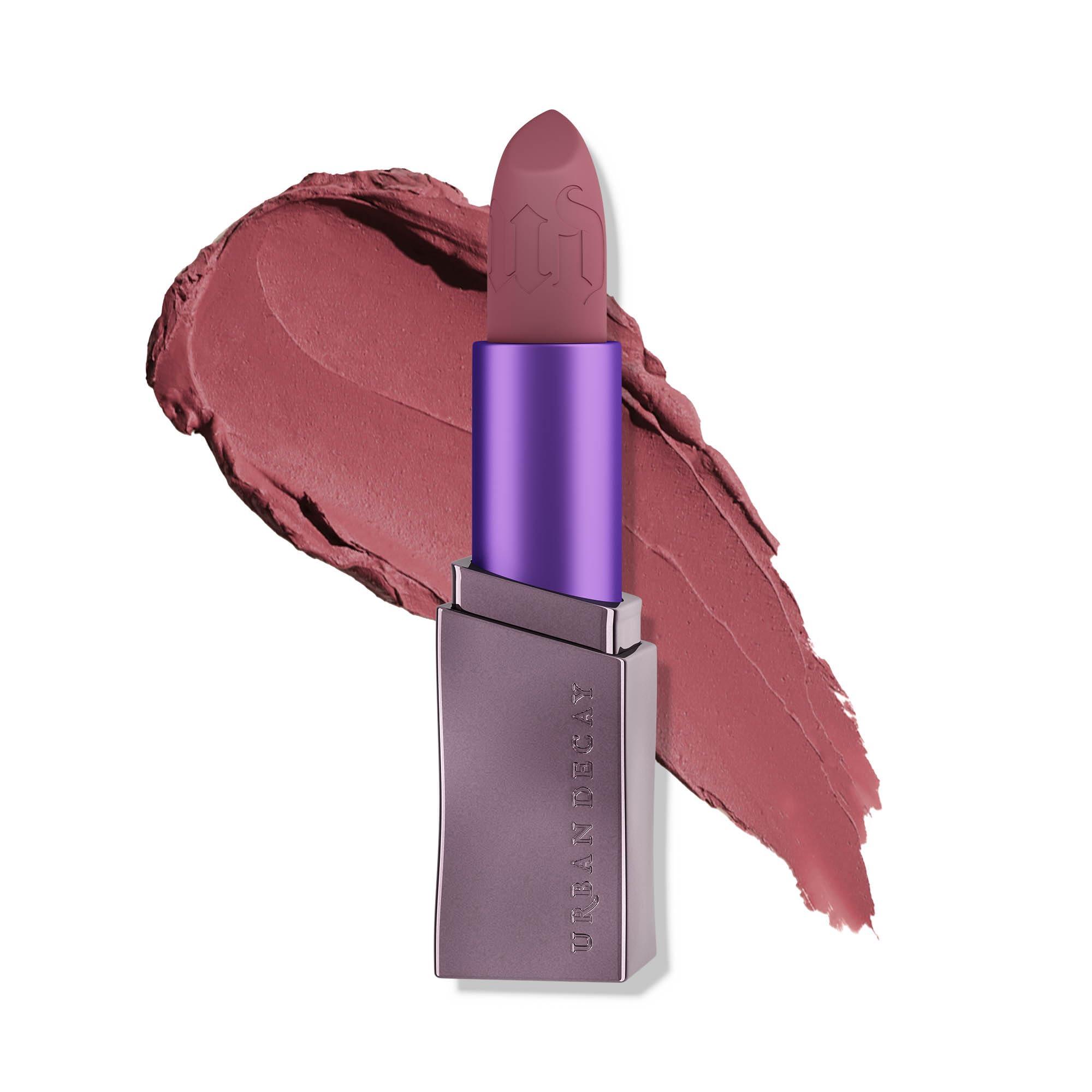 URBAN DECAY URBAN DECAY Vice Hydrating Lipstick (Hideaway - Deep Nude Mauve - Matte Finish), Creamy Formula, Moisturizing Lip Color with Aloe Vera & Avocado Oil, Vegan, Cruelty-free - 0.11 oz