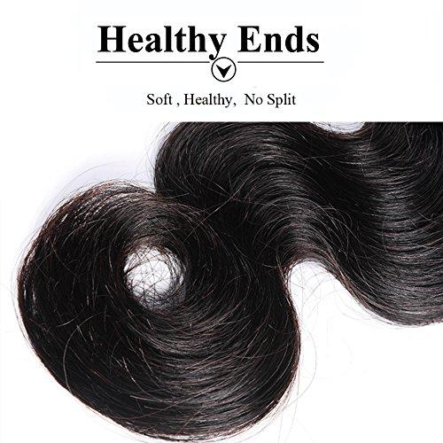 Forawme Forawme Unprocessed Body Wavy Brazilian Hair Weaves 3 Bundles 20 Inch Human Hair Weft Soft Hair Extensions Free Shedding
