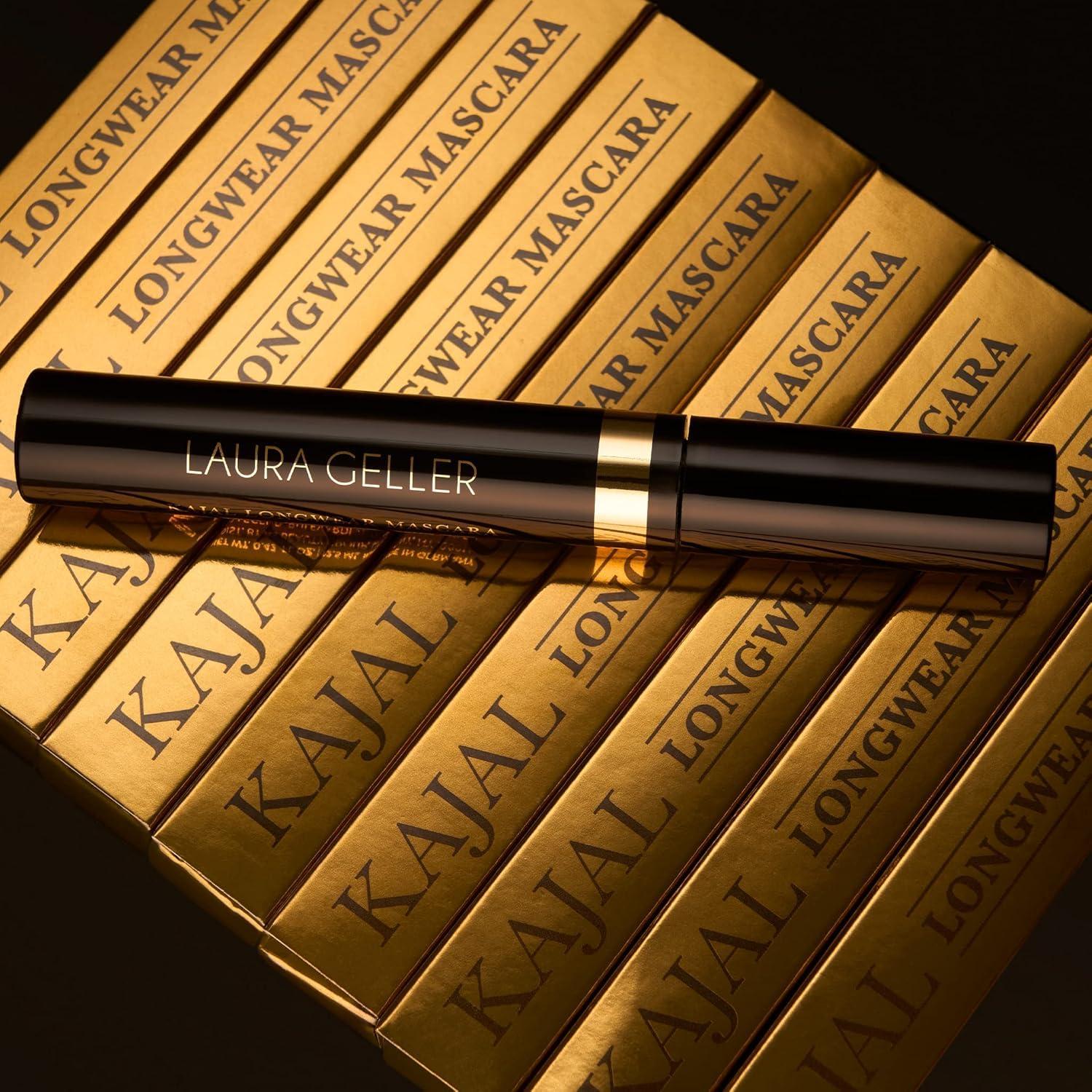 LAURA GELLER NEW YORK LAURA GELLER NEW YORK Kajal Longwear Mascara - Lengthening, Defining, Curling, Buildable Formula Eye Makeup - Innovative Curling Brush - 1 count