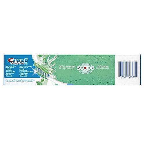 Crest Crest Complete Whitening Plus Scope Minty Fresh Toothpaste, 8-Ounce (Pack of 4)